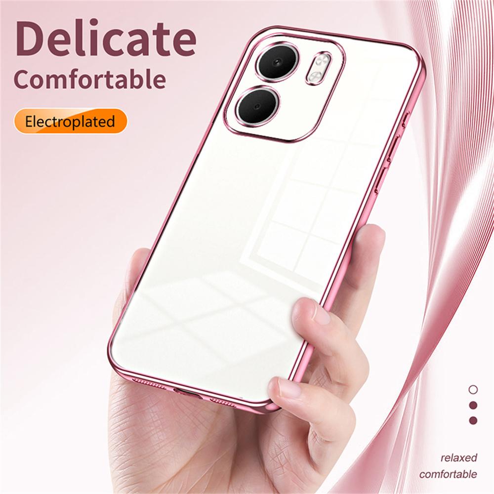 For Oppo A5x 5G Case Electroplating Frame Soft TPU Phone Cover