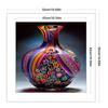 Full Embroidery cotton Thread 11CT Printed Glass Vase Cross Stitch 50x50cm