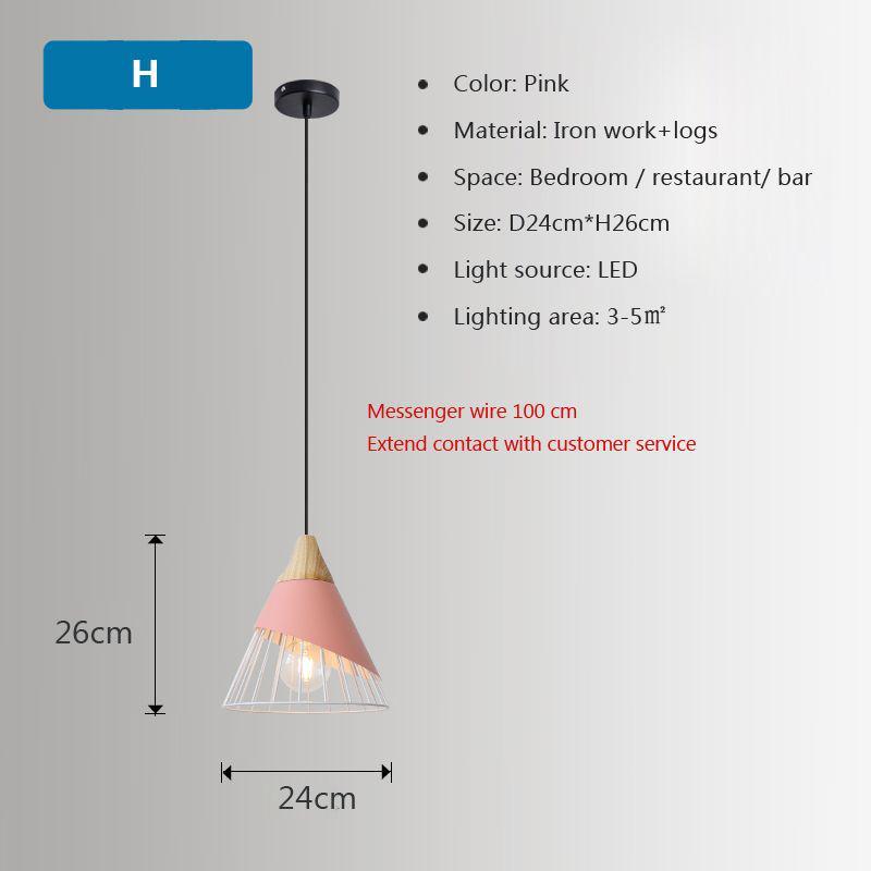 Nordisk LED Pendellampe Tre Hengelampe Svart Hvit For Soverom Spisestue Bakgrunn Hjem Innendørs Belysningsarmaturer