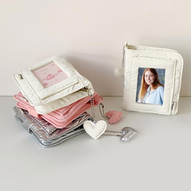 3Inch Small Photo Album Removable Page 5 Rings Binder Photocard Storage Book For Pictures Note Organizers