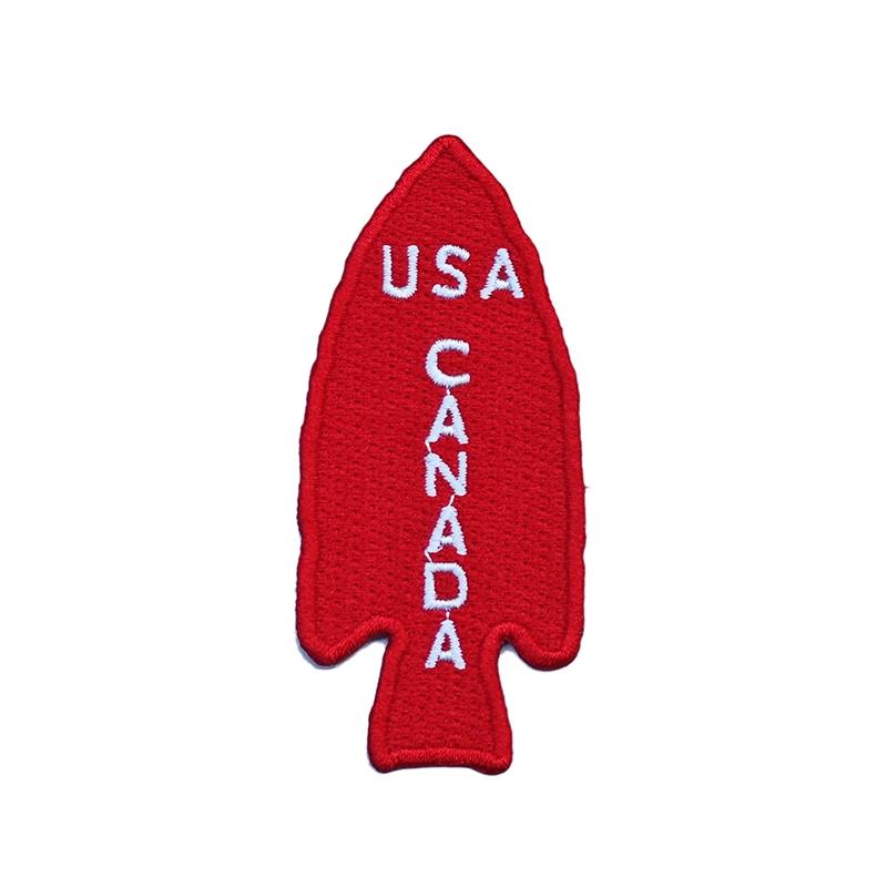 

США/КАНАДА Вторая мировая война Вторая мировая война США/Канада 1-я специальная бригада дьявола нарукавная повязка военный веер липучка No Velcro