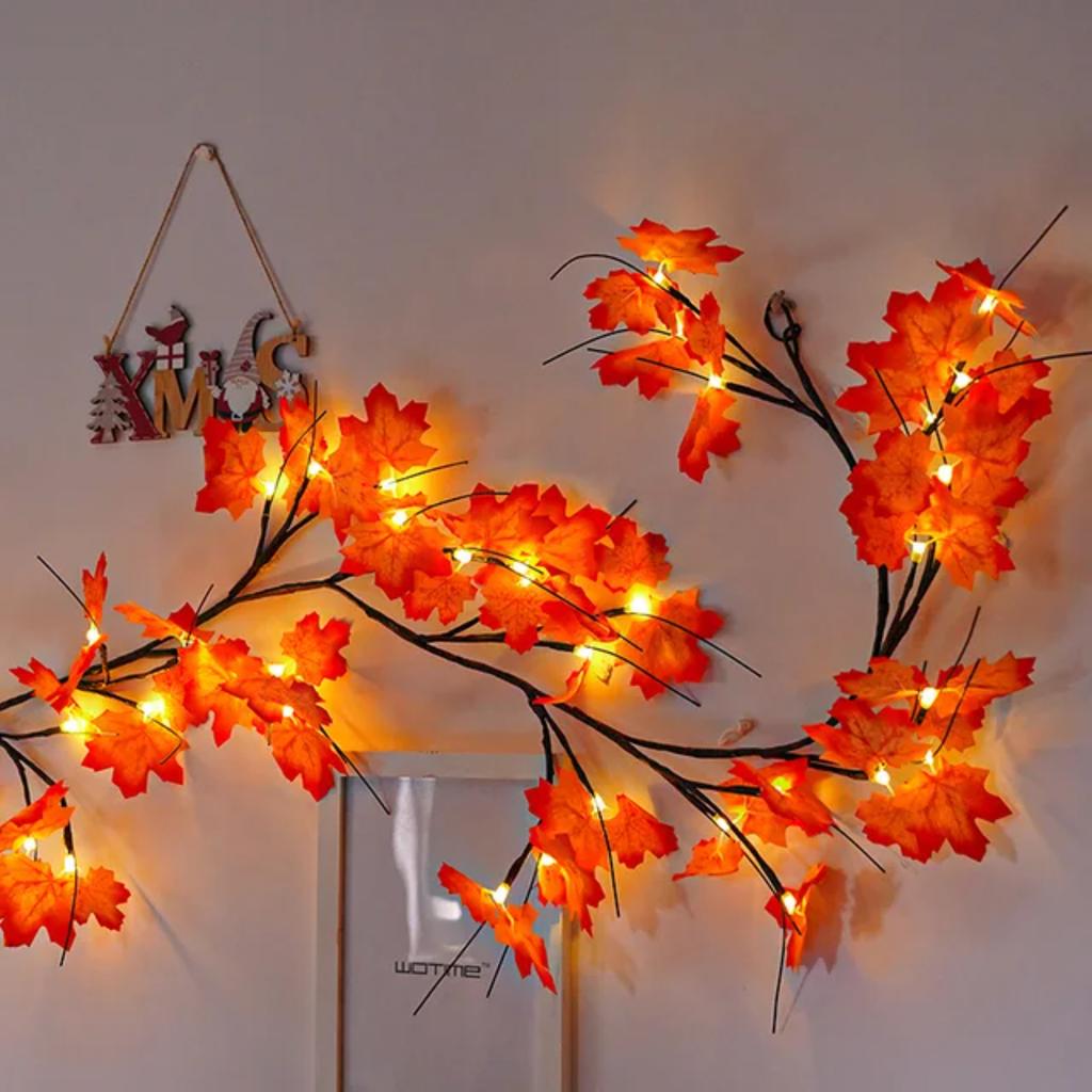 Nové 45/144 LED světelné řetězy z vinné révy Vánoční Halloweenská světelná girlanda DIY Světlo z vrbové větve Vinná réva Dekorace do pokoje na zeď na svatební oslavu