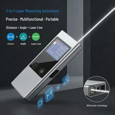Industrial 40m Waterproof Handheld High-Precision Laser Rangefinder and Infrared Tape Measure
