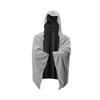 Kühlhandtuch mit Sofort-Extrem-Großem Druckknopf Hitzeschutz Grauer Poncho, Kapuze, Kühlung, Größe, Schnelltrocknendes Handtuch, Befestigung, Strand,