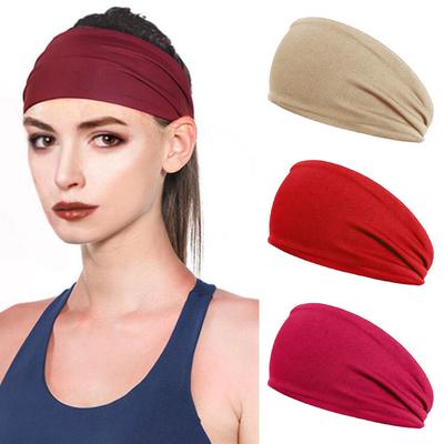 Men Women Sports Headband Elastic Running Quick-Drying Headband Porosity Yoga Headband Sweat Bandage for Jog Basketball Running