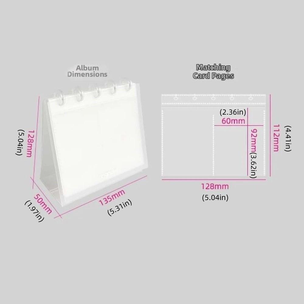 Transparent Flip Up Photocard Holder Cat Dog Photo Album Durable Card Display Rack  Birthday Gift
