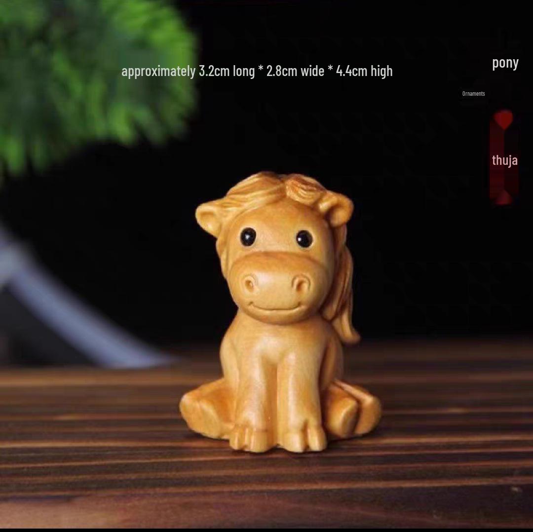 Золотой сандал, резной мультяшный кулон-подвеска со знаком зодиака