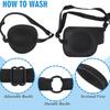 Adjustable 3D Black Eye Mask for Amblyopia: Single Eye Cover with Three-Dimensional Design