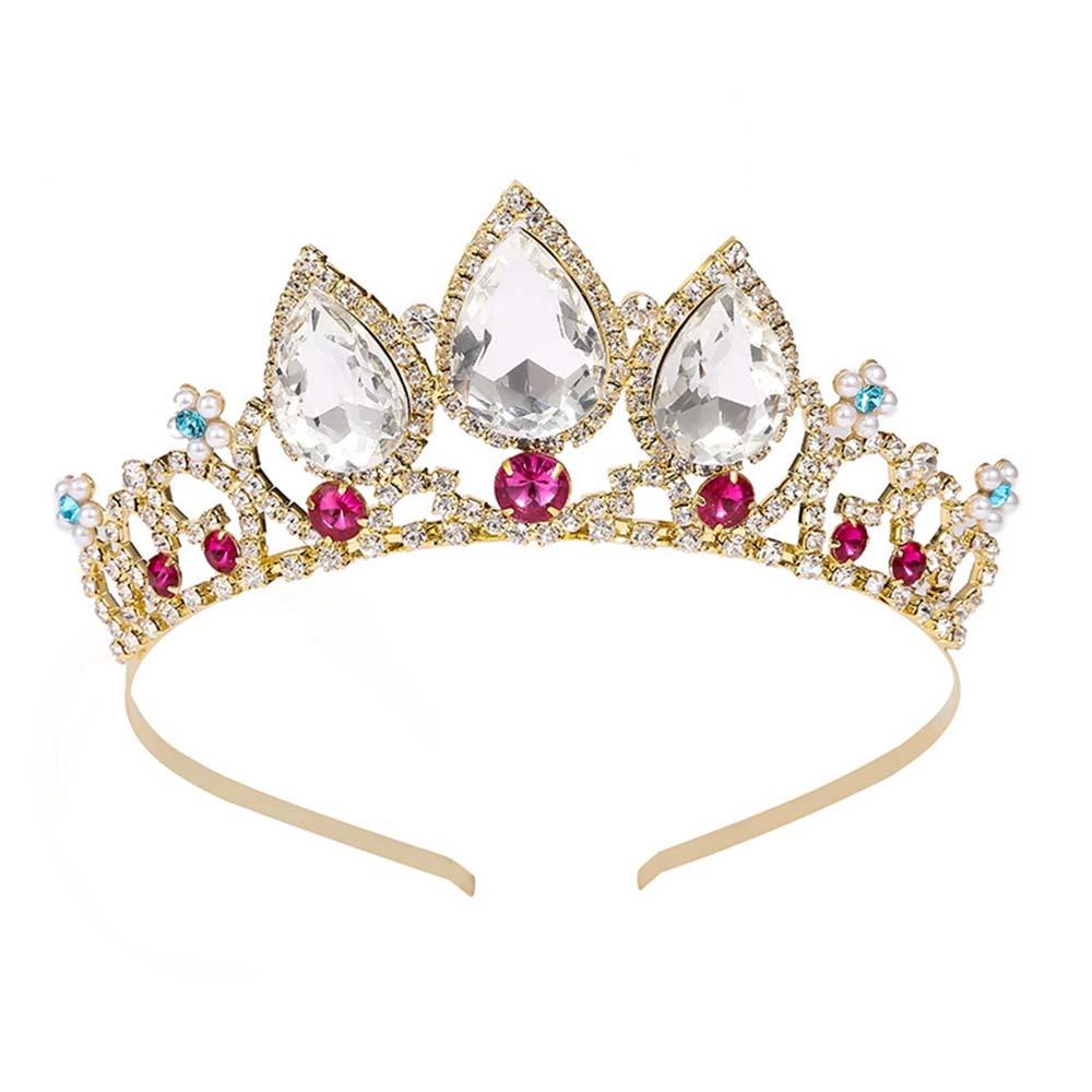 Pearl Headband Princess Tiara Sparkly Rhinestone Crystal Tiara  Bridal Accessories