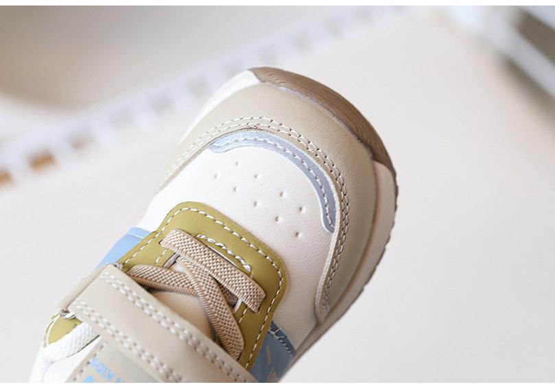 Unisex 2026 Spring Leather Baby Walking Shoes - Soft Sole, Non-slip Toddler Shoes