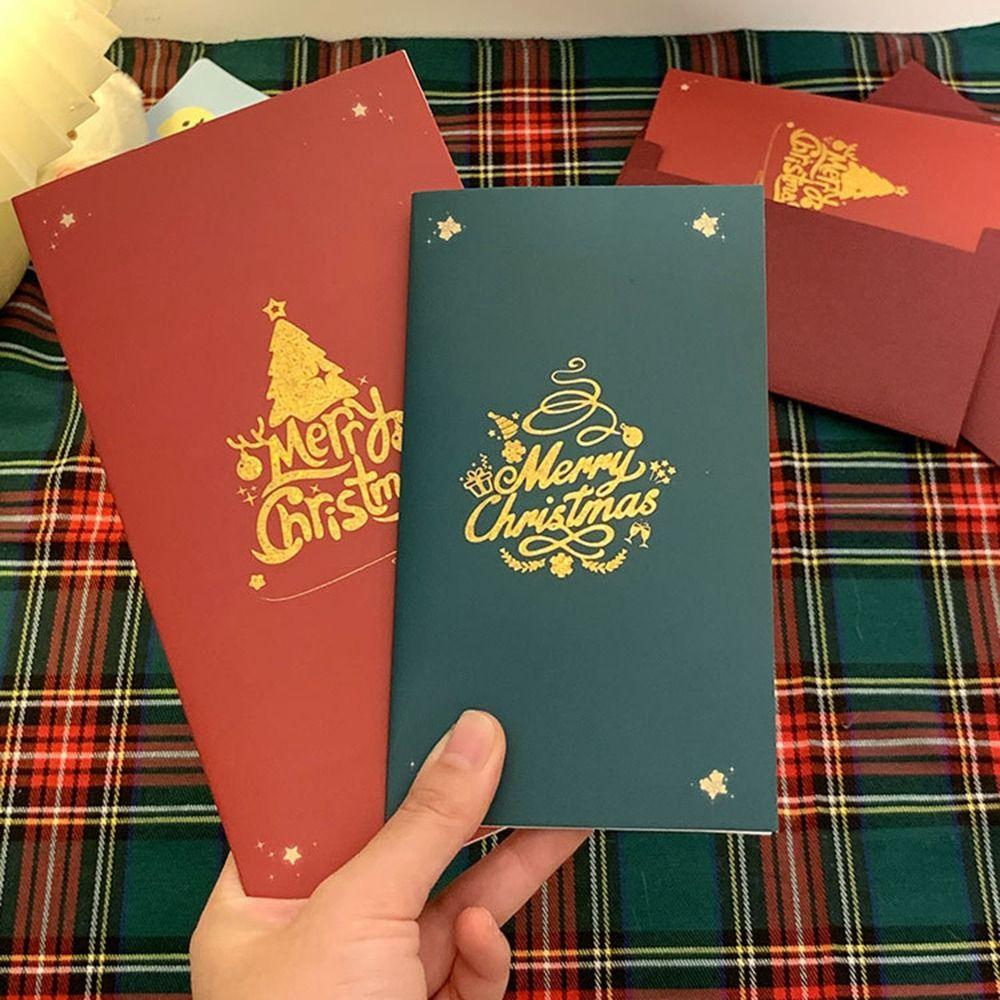 Three-dimensional Christmas Tree 3D Pop-Up Card Creative Holiday Card Student