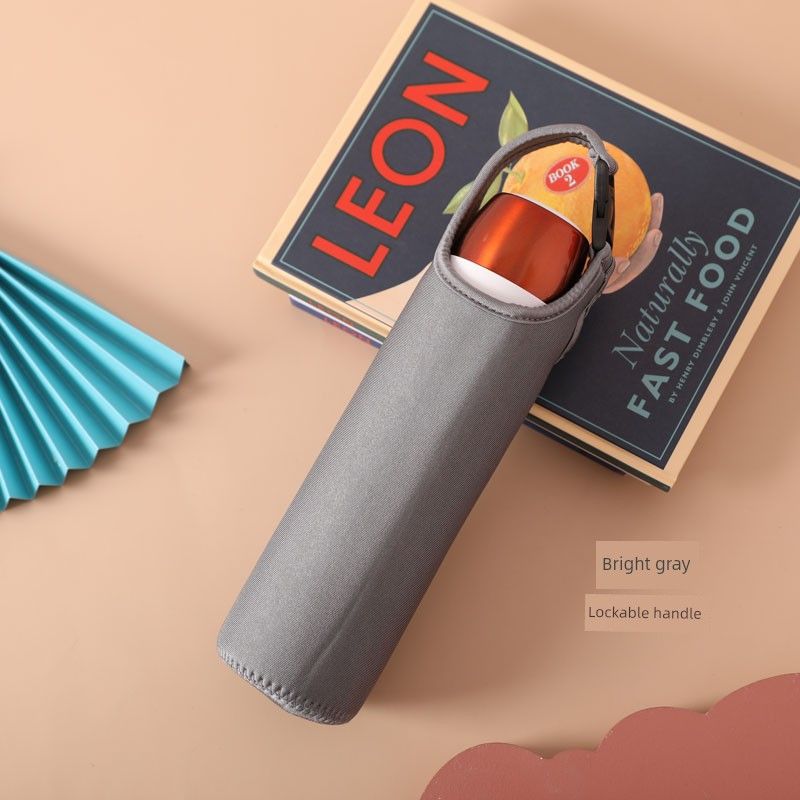 Baihui 500ml Large-Capacity Thermos Cup Cover for Adults, Portable Hand-Held Cross-Body Protective Cover, Anti-Fall