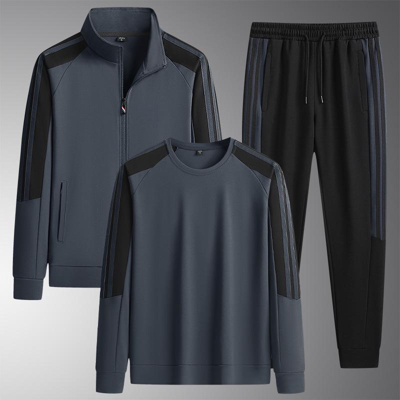 Men's Tencel Cardigan Jacket & Pants Set - Casual Spring/Autumn Fashion Sportswear