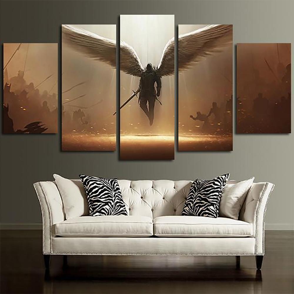 

5 шт., игра, настенный принт, картина в рамке, домашний декор, печать на холсте, картина, настенный художественный постер для гостиной, без рамки