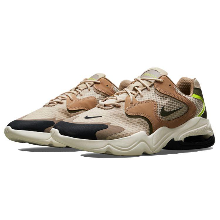Nike Air Max 2X Fabric Synthetic Leather Sports Comfort Low Top Lifestyle Shoes Men sneakers Yellow DO5885-221