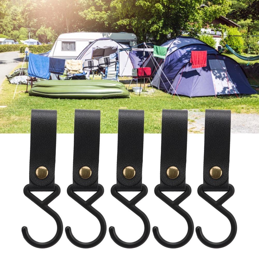 15 Pcs PU S Hangers High Strength Camping Hook Hanger Durable Leather S Hooks  Picnic Hanging