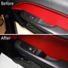 Fit for Challenger Interior Door armrest Power Window Switch Panel Carbon Fiber Accessories for Dodge Challenger 2015 up