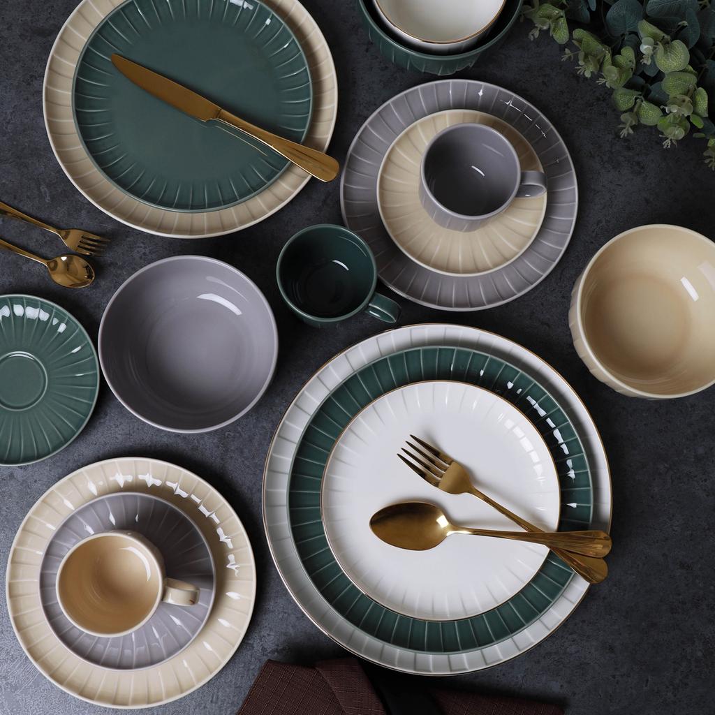 Ligne Dinner Plate 26 Green Ambition