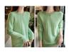 New Women's 100% Wool Cable Knit Round Neck Sweater, Loose Fit, Rolled Hem, Autumn/Winter Pullover.