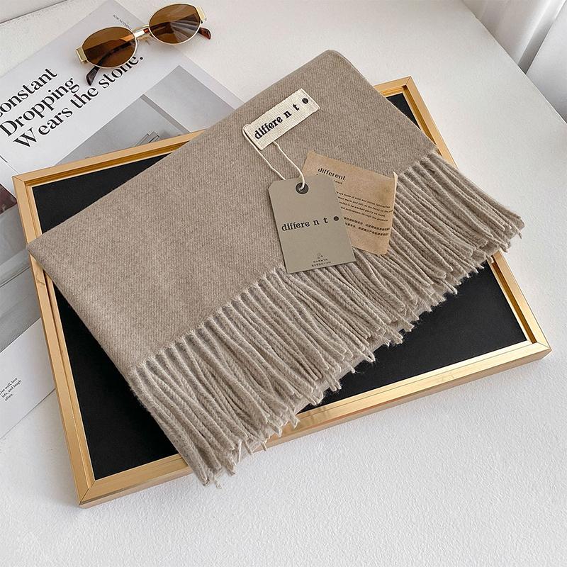 45 Color Winter Scarf For Women Long Warm Cashmere Scarves Hijab Solid Lady Shawl Wrap Female Pashmina Bandana Head Stole