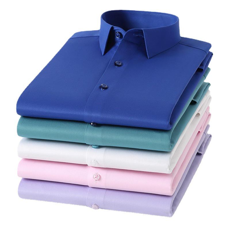 Bamboo Fiber Long Sleeve Youth Shirt - 55.5% Bamboo Viscose, Elastic, No Pocket