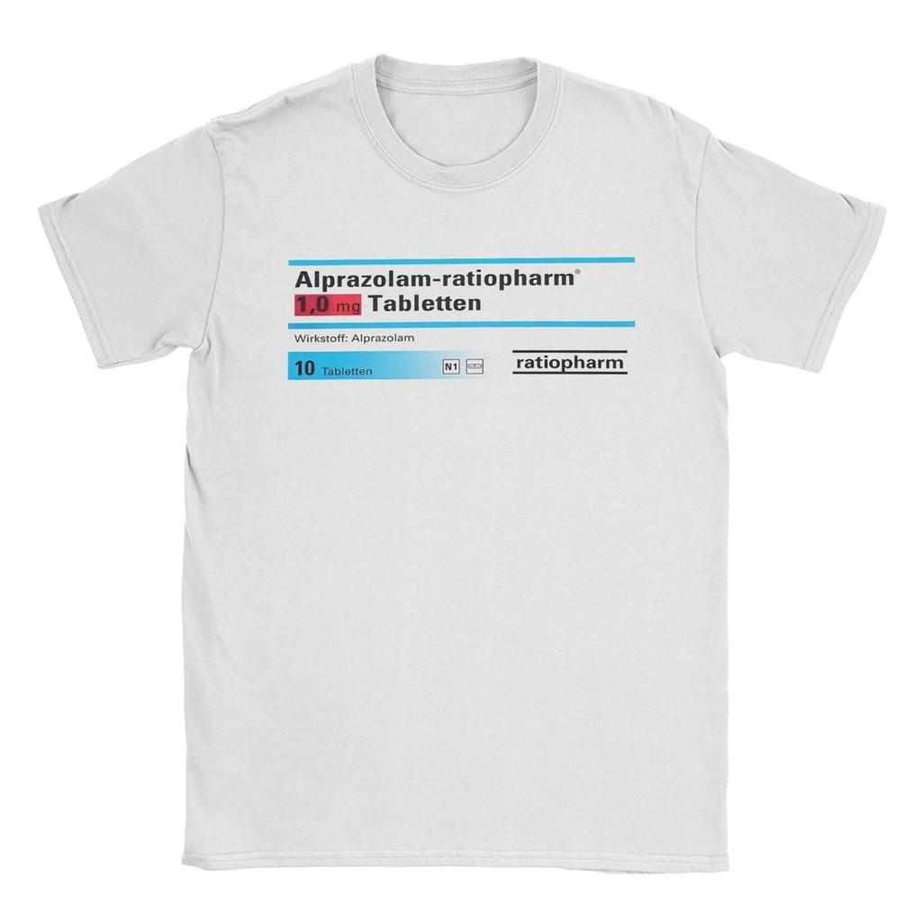 Men T-Shirts Makatussin Comp 80ml Label Vintage Cotton Tee Shirt Short Sleeve Funny T Shirts Crewneck Clothes Summer