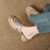 Soft Leather Shoes with Soft Soles. Women's New Style Slip-on Summer Sandals.