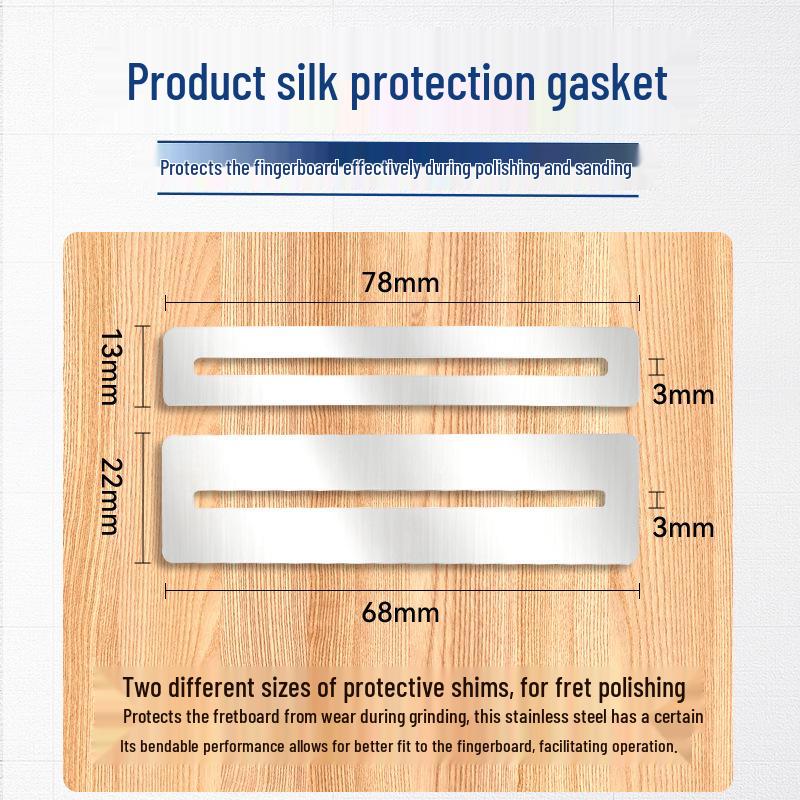 Professional Guitar Fretboard Maintenance Set: String Separator, Polishing Sandpaper, Shim Repair Tools
