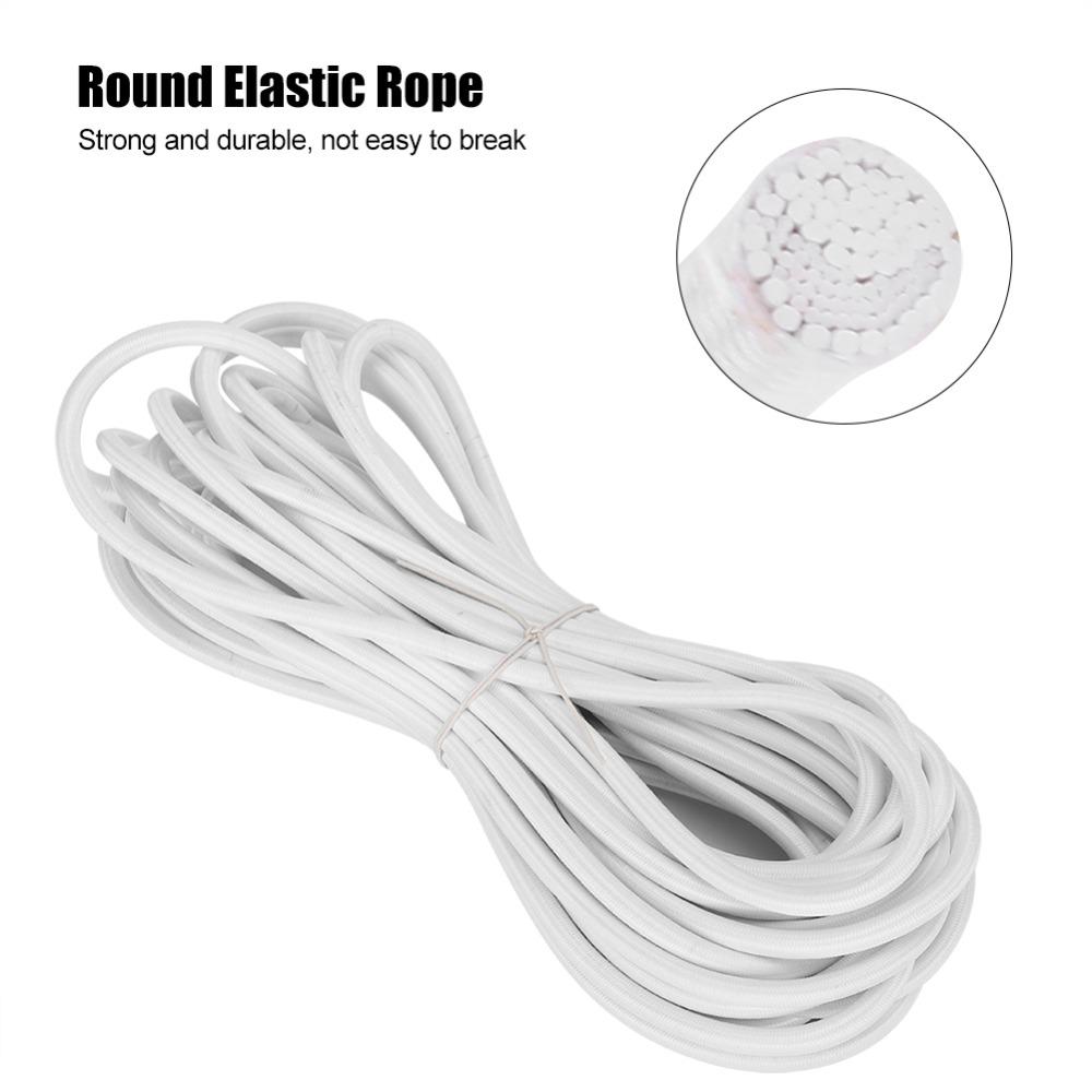6mm 10m Elastic Bungee Cord Flexible Shock Cord Tie Down Round Elastic Rope  Outdoor Equipment
