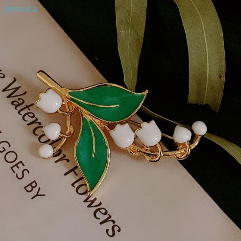 Pastoral Style Lily Of The Valley Brooch And Lily Flower Brooch