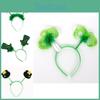 Festive St Patrick's Day Irish Decoration Headband With Shimmering Shamrock Details
