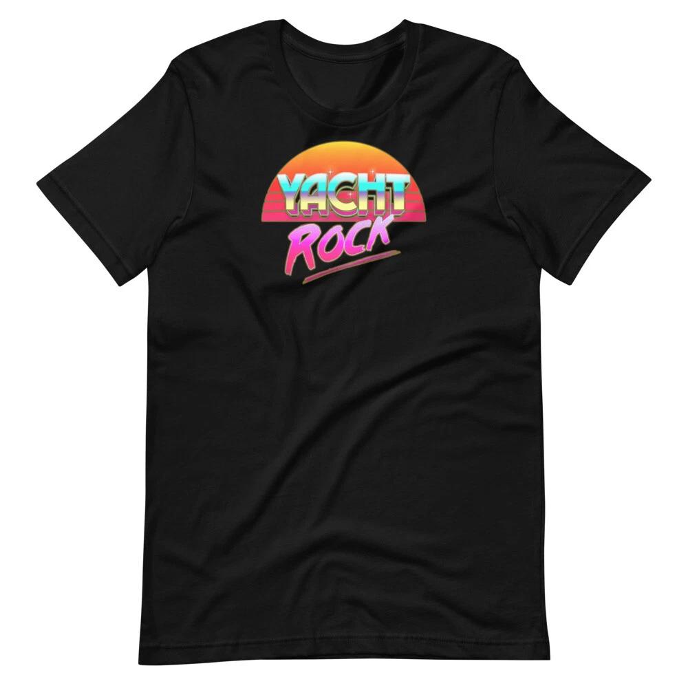 

YACHT ROCK Винтажная Музыкальная Футболка с Коротким Рукавом Футболка 4XL