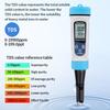 Tuya Bluetooth 5 in 1 PH Temperature TDS EC CF Meter Digital PH Tester Automatic Calibration Function Water Quality Detector