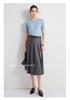 23 Autumn/Winter Women's Five-Sleeve Cashmere Sweater - Round Neck, Fashionable Half-Sleeve Knit Top