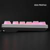 Ussixchare 117-Key PBT Printed Keyset, Dual Lens Translucent XDA Contour, ISO and ANSI Layout, Suitable for 61688487104-Key Mechanical Keyboards