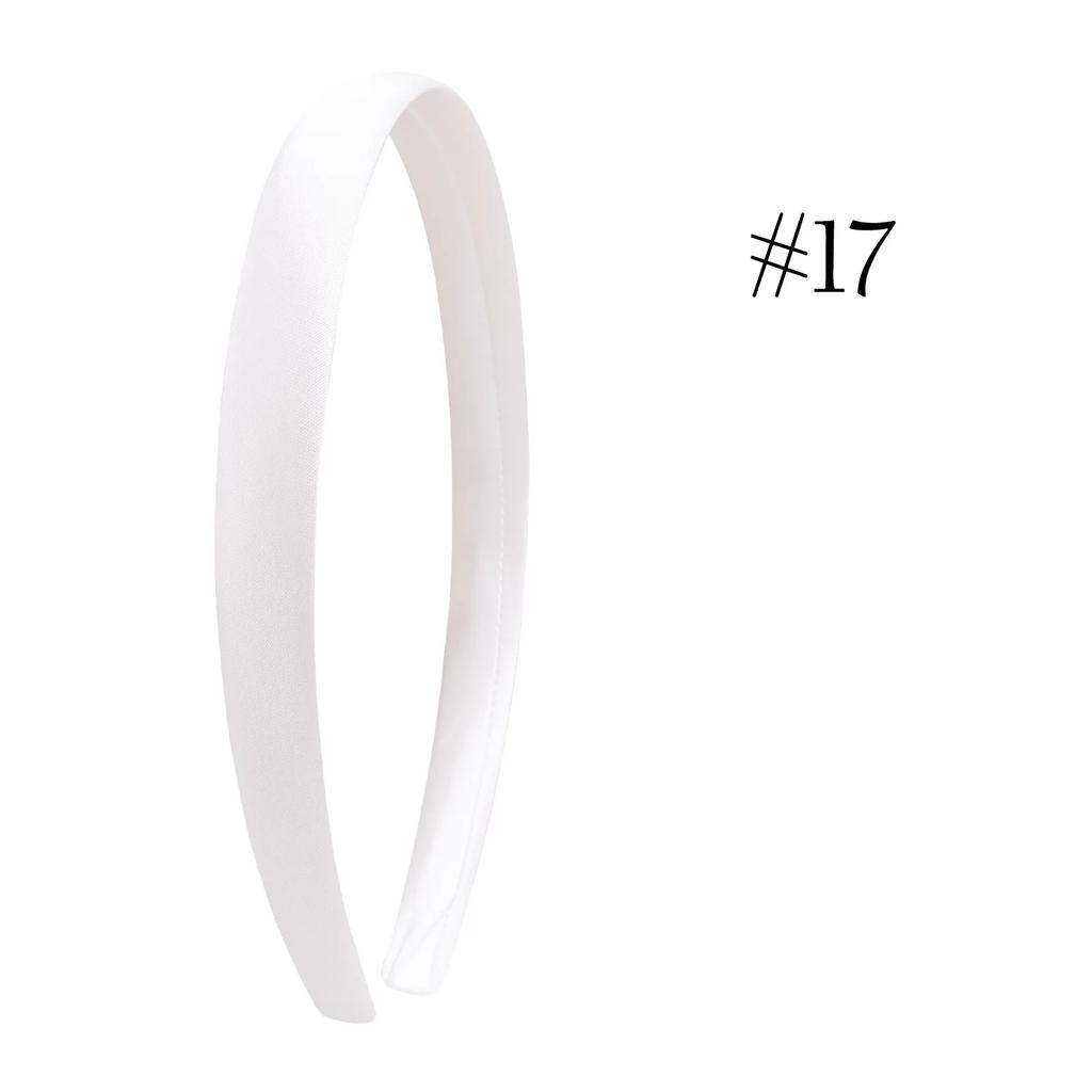 1.5cm Solid Headbands Satin Headband DIY Crafts Hairband Colorful Head Bands for Girls Women Thin Elastic Hair Hoop Accessories