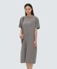 SNOWPEAK APPAREL Kland Women'S Hybrid Long Dress Light Khaki (S24Mwdop13)