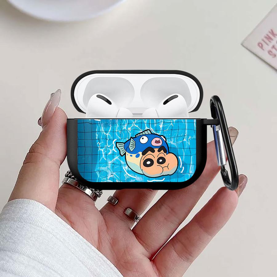 Case For Airpods 3 2 Pro2 1 Pro Pro3 4 Earphone Cases Cover Crayon Cute Shinchan
