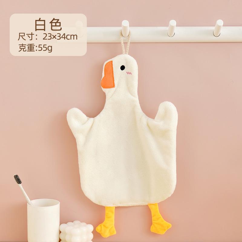 Big goose hand towel hanging cute hand towel children hand towel bathroom handkerchief kitchen rag