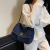 Denim Literary and Fashionable Women's Bags Spring and Summer New Large-capacity Simple Daily Commuting Shoulder Bag