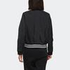 Adidas Casual Sports Stand Collar Woven Bomber Jacket Women Jackets Black FI9284