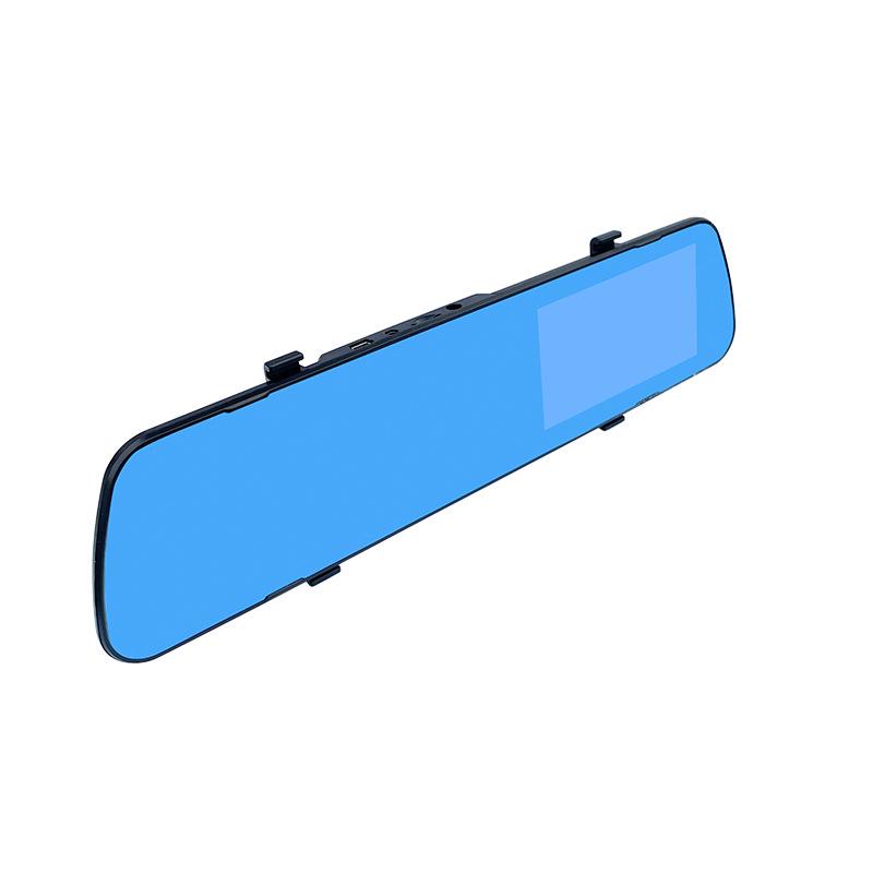 4.3" HD Dual Lens Car Rearview Mirror DVR with Front & Rear Recording and Reversing Camera