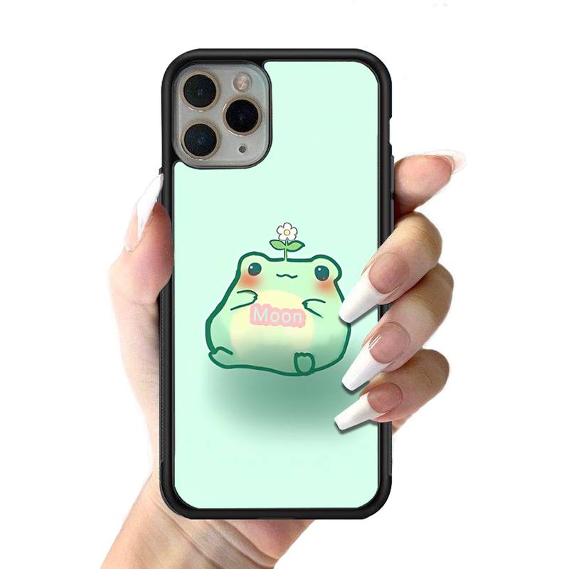

Забавный чехол для телефона с лягушкой, силиконовый чехол из ПК + ТПУ для iPhone 11 12 13 Pro Max 8 7 6 Plus X SE XR Hard Fundas Artificial leather