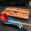 Kitchen Countertop Protector Silicone Spoon Rest for Countertop Heat Resistant Spatula Holder Ladle with Non-Slip Bump Design & Hanging Hole Modern
