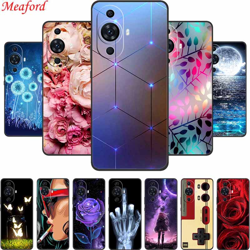 For Huawei Nova 12s Case Popular Black Silicone Soft Back Cover Case For Huawei Nova 12s Phone Case Cover Nova12s 12 s Funda 6.7