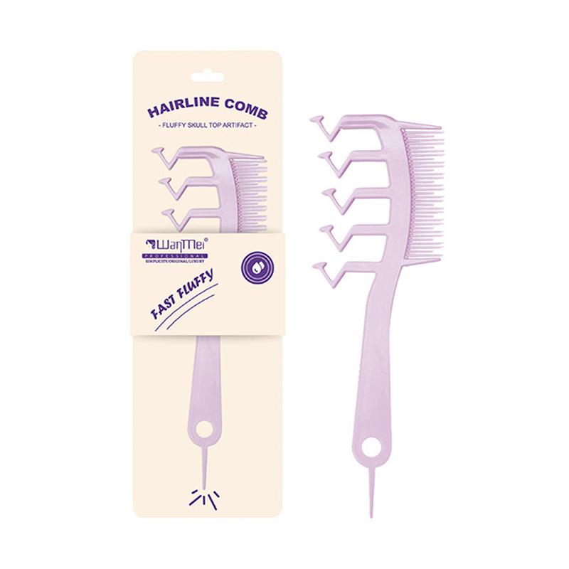 3-in-1 Haarkamm Z-förmig Breit gezahnter Toupierkamm Feinzahniger Entwirrungs- und Knotenlösekamm Haarscheitelkamm mit Spitzenteil