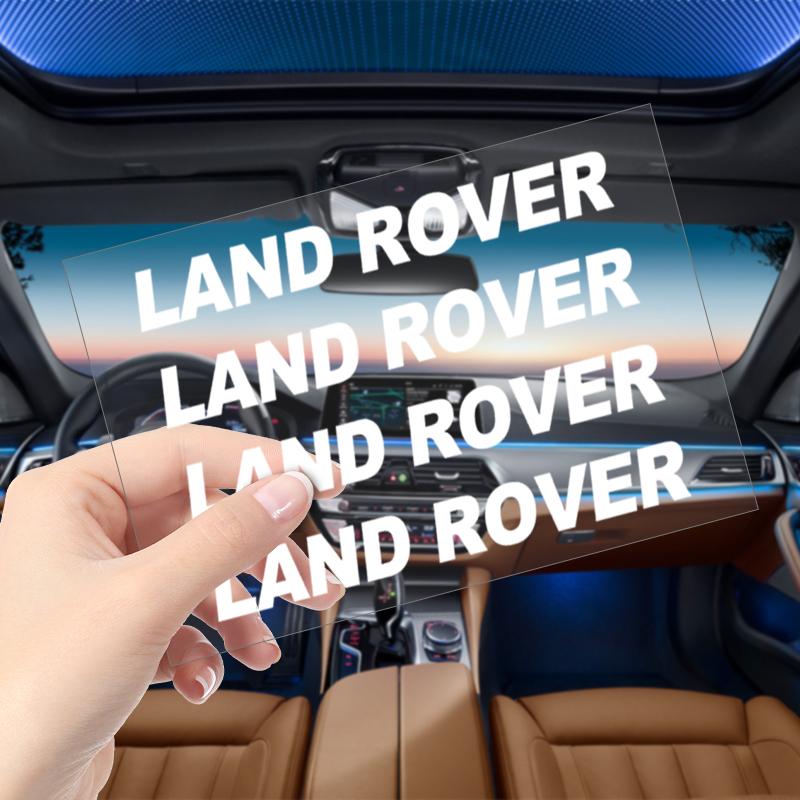 4 Stück Auto Türgriff Aufkleber Reifen Rückspiegel Aufkleber Emblem für Land Rover Discovery Range Rover Evpque Defender Auto Brille Rover L322 L405
