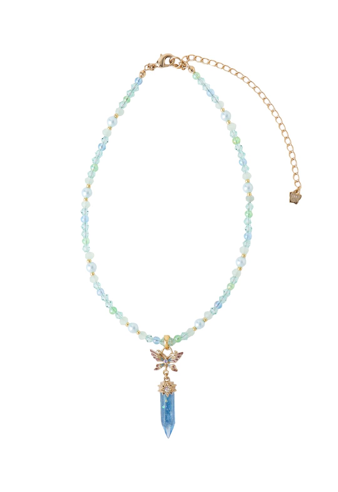 

Ожерелье Anna Sui с мотивом бабочки и кристалла SAMN201033XM зелёный