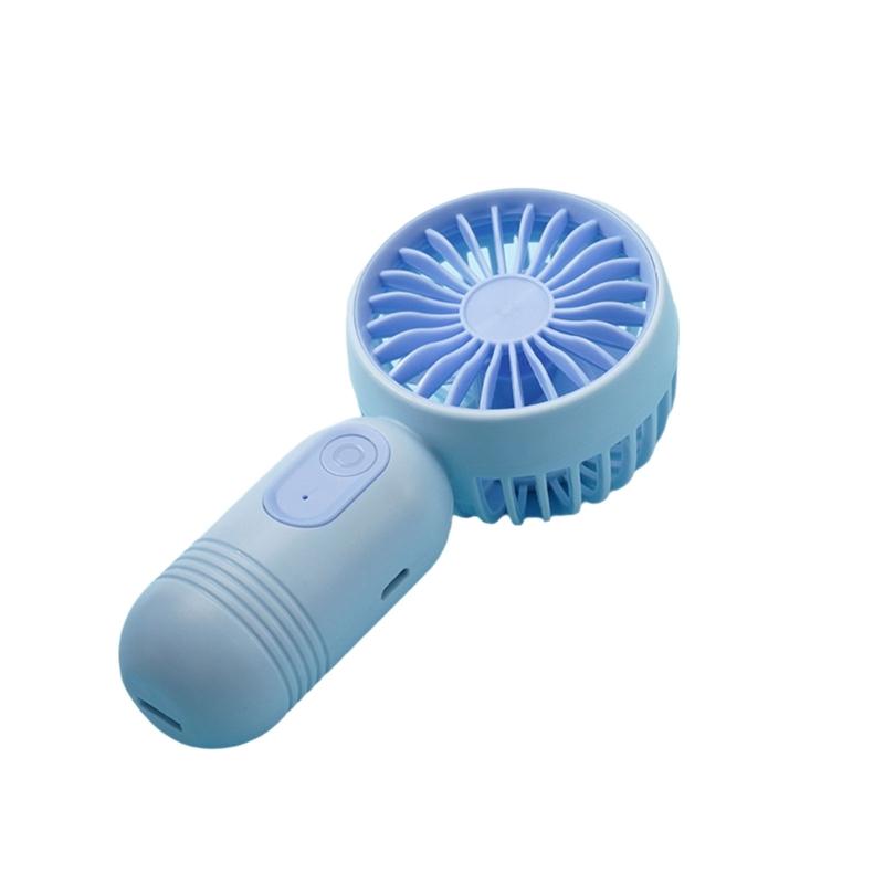 

Convenient USB Fan Lightweight Cooling Fan Camping Fan Small Handhelds Fan Plastic Office Fan Perfect for Everyday Use синій