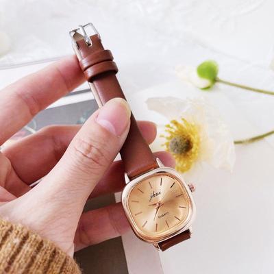Retro Kórejský Štýl Dámske Štvorcové Hodinky - Jednoduché, Elegantné Quartz pre Študentov